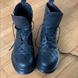 Dr. Martens Coralie quilted black boots